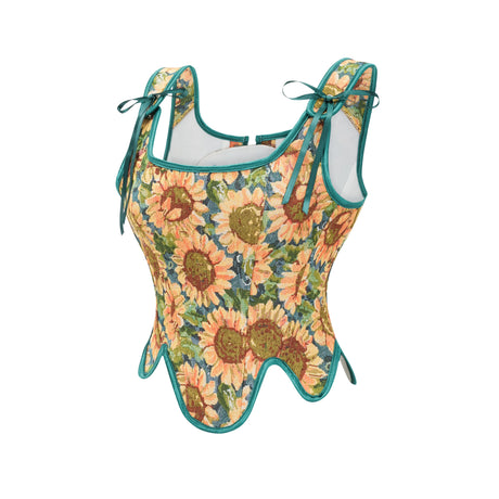 Maiden Fiora's Vintage Floral Overbust Corsets