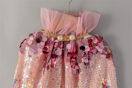 Shiny Rainbow Sequin Cloak Halloween Children's Dress Up Cape