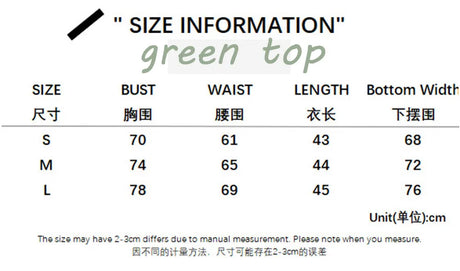 Y2k Dark Green Long Sleeved Ruffle Top Matching Skirt Goblincore
