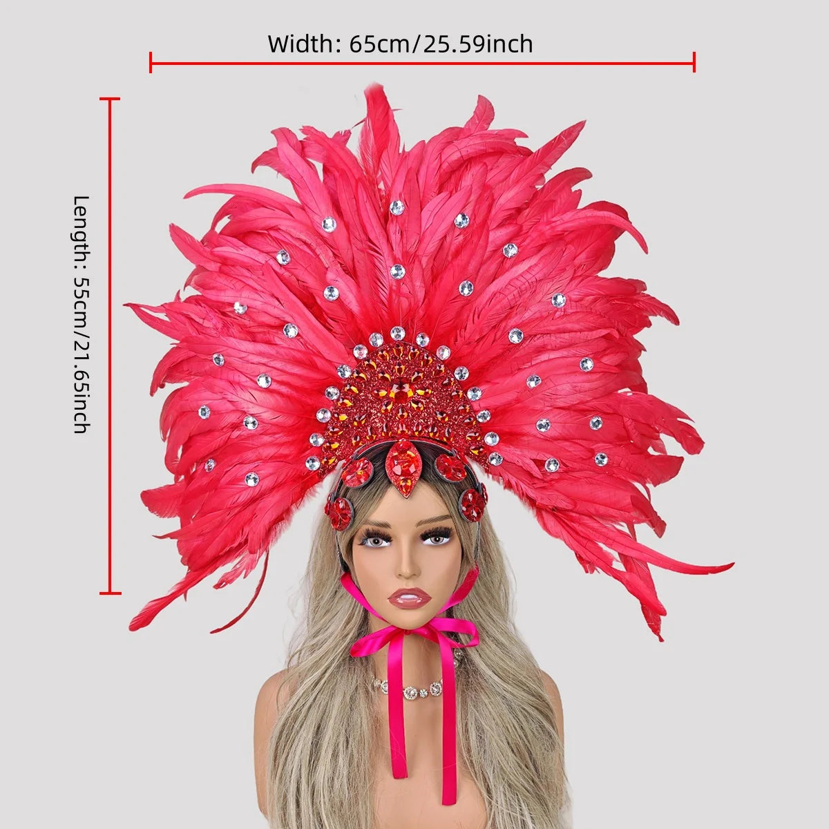 Carnival Feather Headdress Festival Costume Accessories