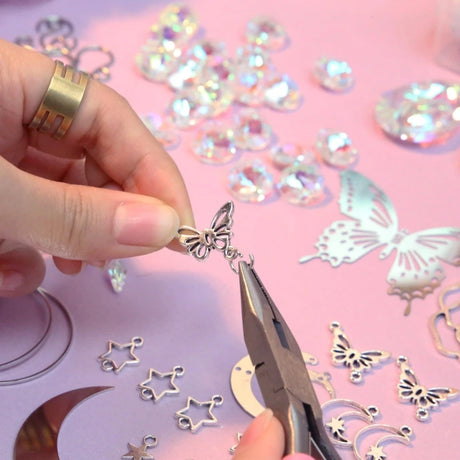 200Pcs Crystal Sun Catcher Making Set DIY Craft Kit