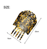 High Hair Combs Faux Tortoise Shell Colourful Acetate Hair Accessories