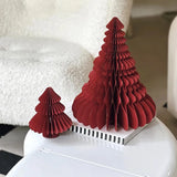 Christmas Paper Honeycomb Decorations Ball Folding Christmas Tree Table 3D Ornaments