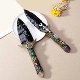 Helka's Natural Crystal Obsidian Dagger Stone Altar Knife