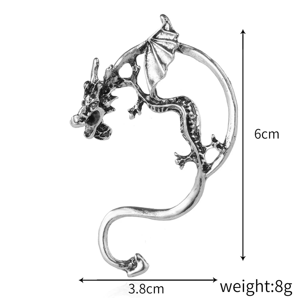 Gothic Rose Ear Cuff