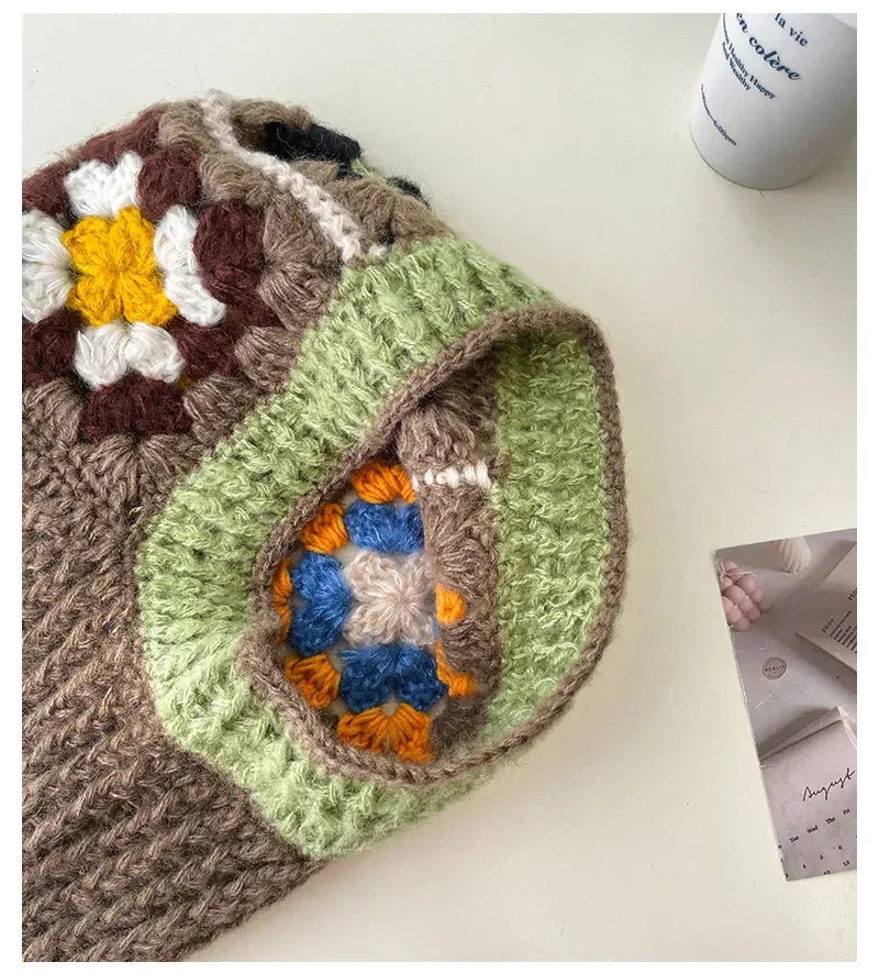 Handmade Crochet Balaclava Hoodie Hats