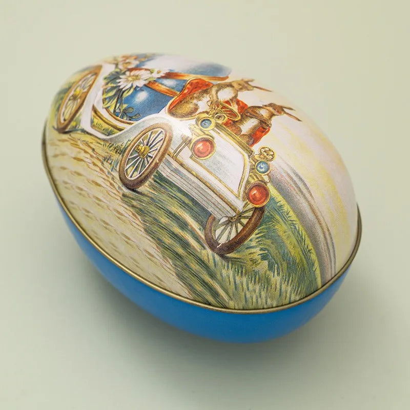 Metal Tin Easter Egg Candy Boxes Rabbit Chick Gift Box