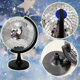 Rotating Mirror Ball Disco Globe Decor