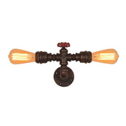 Industrial Water Pipe Wall Lights Lamp Sconce Lighting