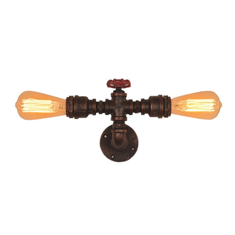 Industrial Water Pipe Wall Lights Lamp Sconce Lighting