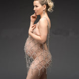 Crystal Body Chain Dress Maternity Photoshoot Body Jewellery