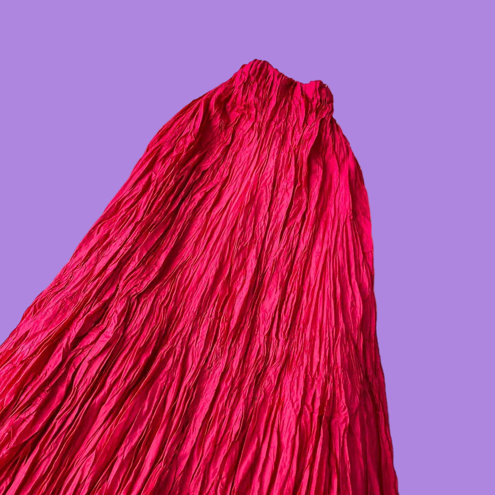Crush Pleated Long Maxi Skirt Summer 15 Colours