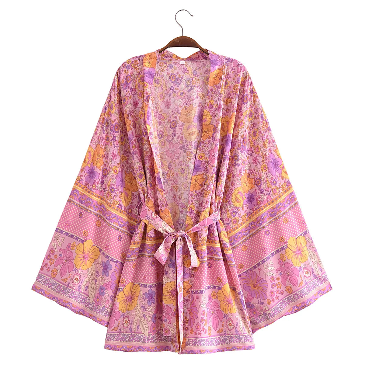 Boho Cover Ups Short Kimono