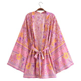 Boho Cover Ups Short Kimono