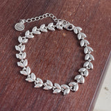 Flower Chain 925 Sterling Silver Metal Bracelets