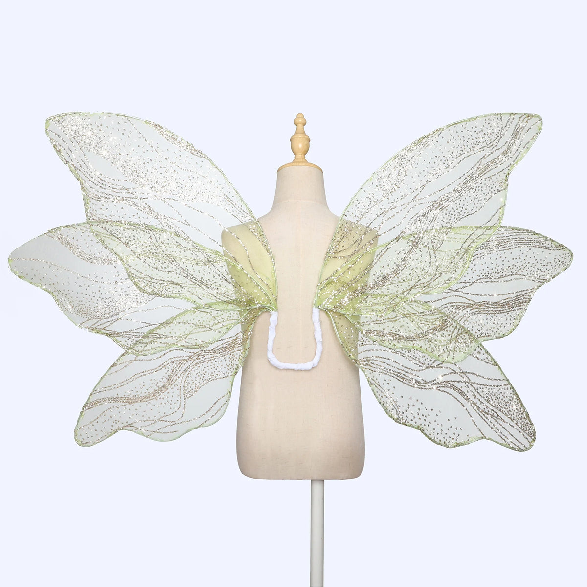 Green Glitter Butterfly Wings Fairy Cosplay