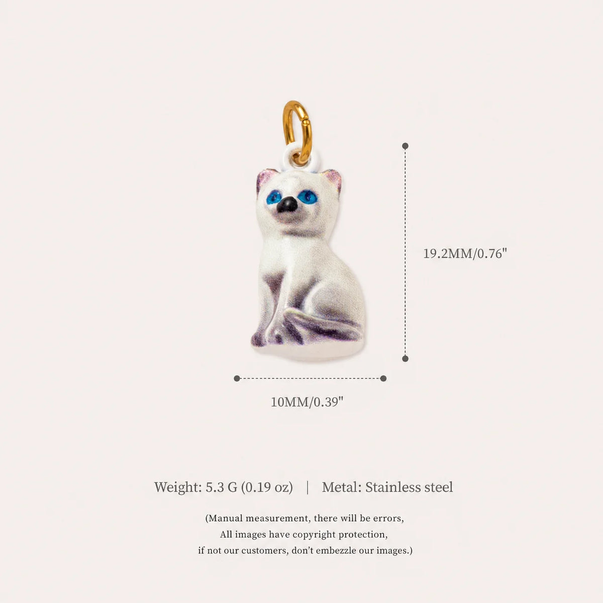 Our Beloved Pets Animal Charm Pendants Stainless Steel PVD 18K Gold Plated For DIY Necklace Bracelet Jewellery Making