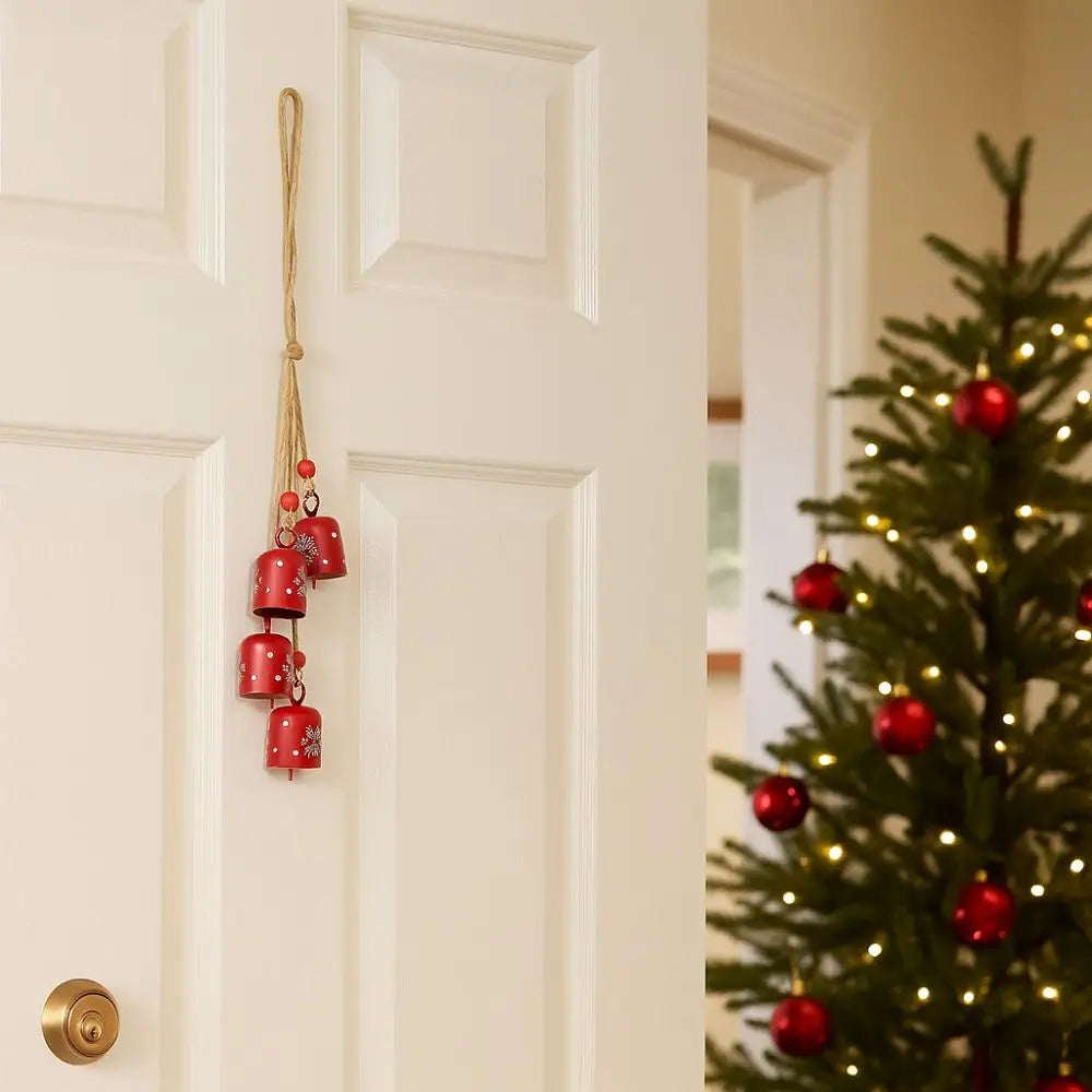Christmas Bells String Iron Xmas Decoration