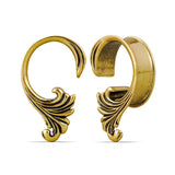 2PCS Ocean Wave Scroll Ear Tunnels Plugs Gauges Stretchers Expander Body Piercing Jewellery Ear Stretching Gauges