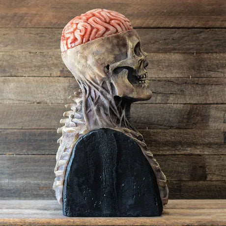 Skeleton Bio-Mask Halloween Horror Mask Cosplay Props Latex Full Skull Cap