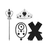 Halloween Mermaid Skeleton Costume Sets Gothic Girls Black Dress