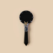 Black Obsidian Scrying Mirror Divination Plate Witch's Altar Decor