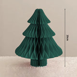 Christmas Paper Honeycomb Decorations Ball Folding Christmas Tree Table 3D Ornaments