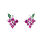 Colourful Zircon Gold Stud Earrings Mix'n'Match