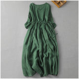 Ramie Cotton Dress Summer Dresses