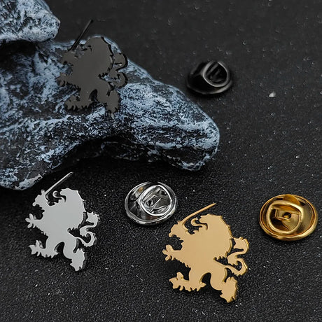 Mens Suit Collar Pins Gold Plated Whimsy