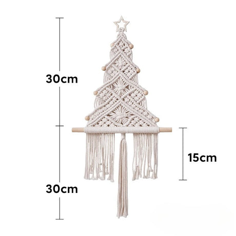 Christmas Tree Handmade Macrame Tapestry Wall Decoration