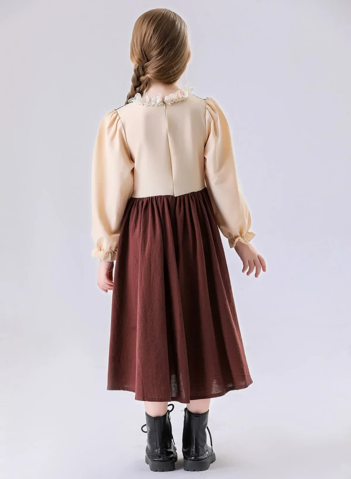 Medieval Peasant Children Cosplay Halloween Stage Performance Costumes