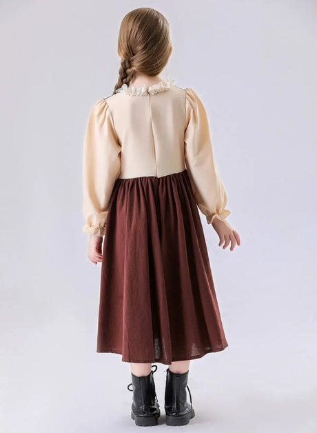 Medieval Peasant Children Cosplay Halloween Stage Performance Costumes