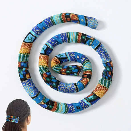 Bendable Hair Ropes Ties Horsetail Colorful Dreadlocks Long Ponytail Hairtie
