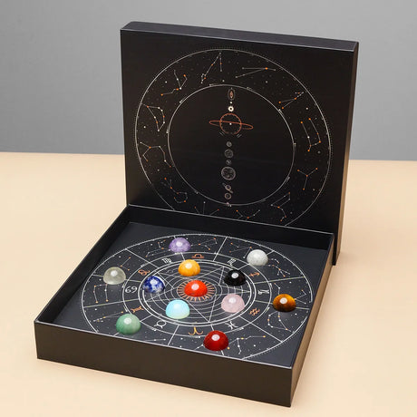 Natural Crystal Ball Constellation Healing Reiki Wicca Chakra Stones Sphere