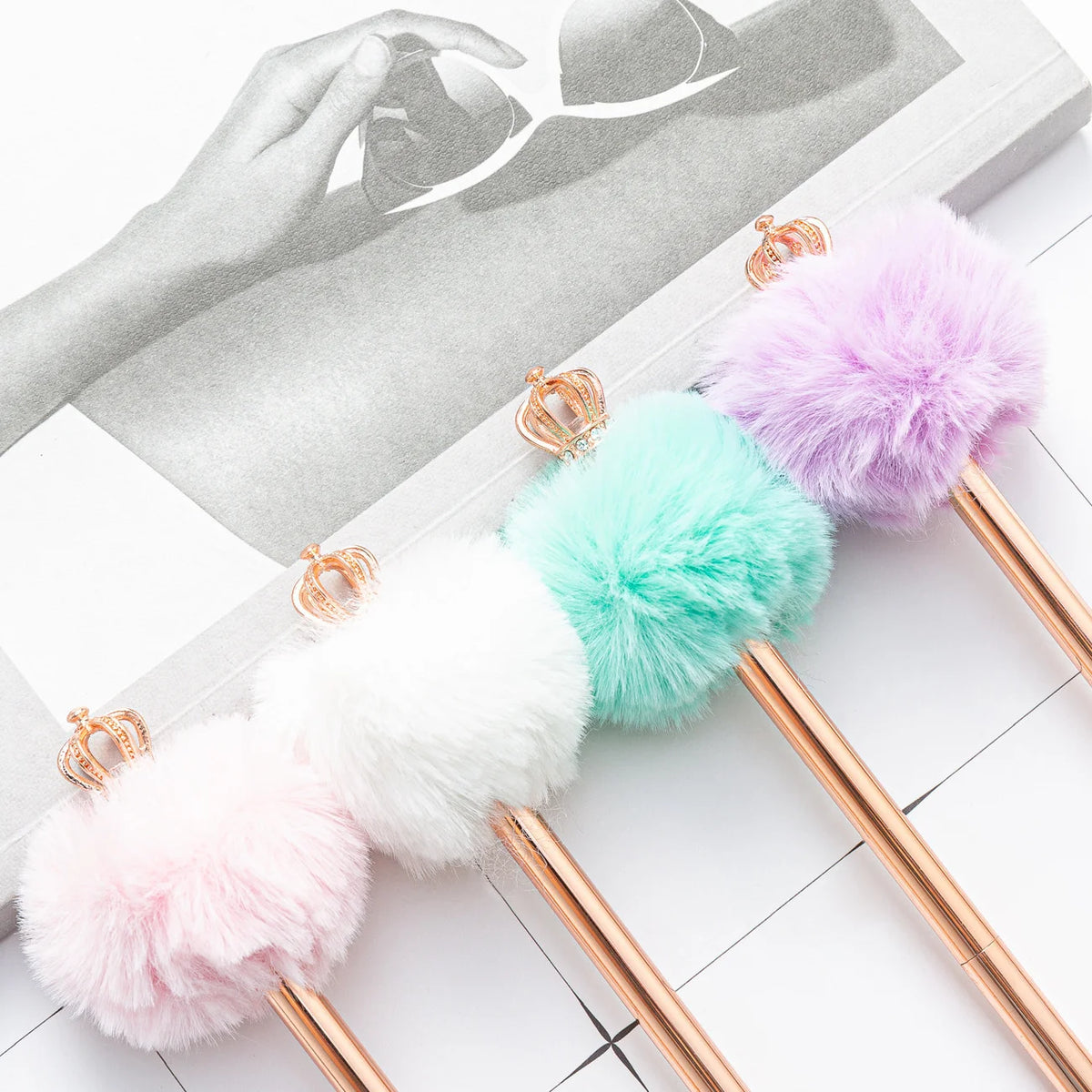 Princess Pompom Crown Ballpoint Pen