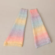 Gradient Japanese Boot Cuffs Knitted Wool Over Knee Leg Warmers