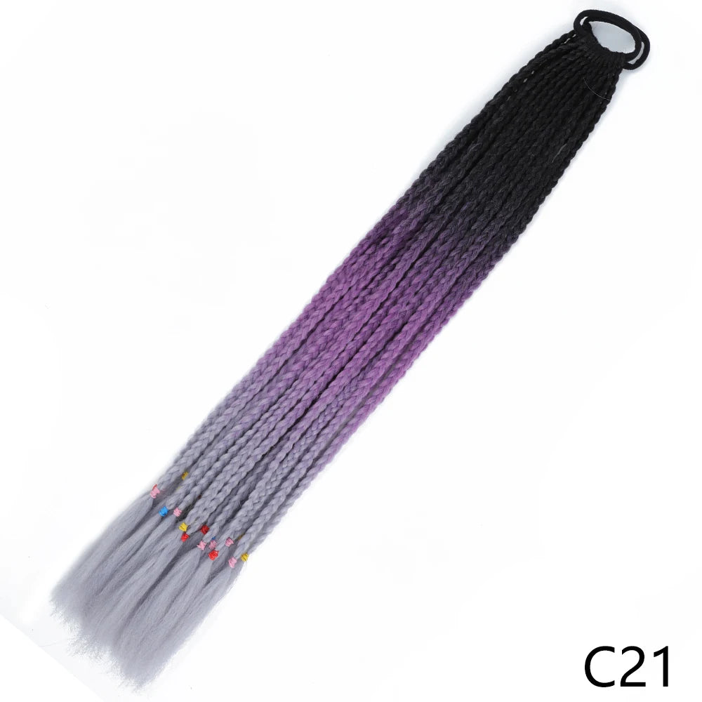 Long Braided Ponytail Hair Extensions 60CM