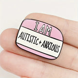 I Am Autistic Awareness Brooch Invisible Disability Badge