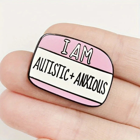 I Am Autistic Awareness Brooch Invisible Disability Badge