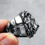 King of the Forest Lion Ring Stainless Steel Men Rings