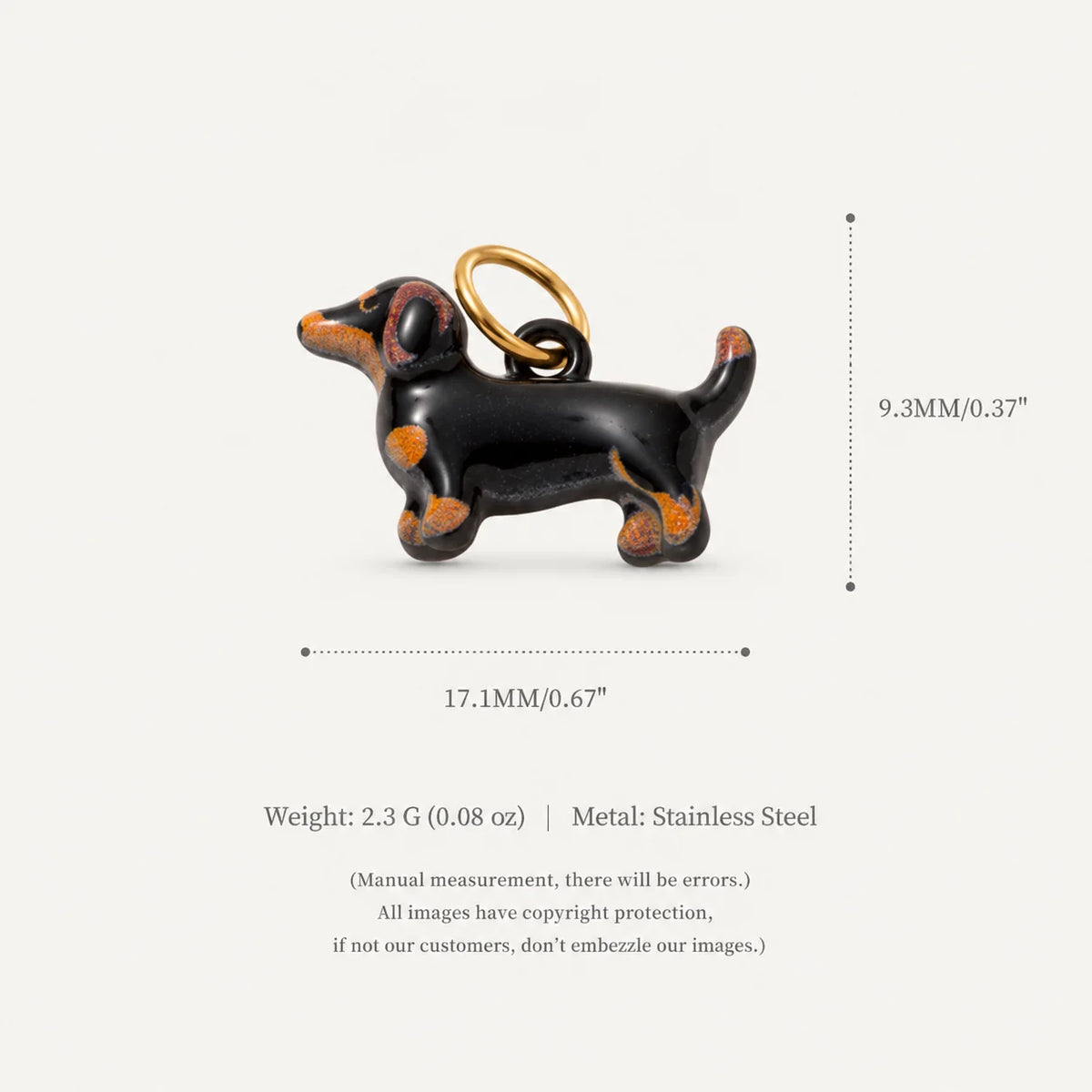 Our Beloved Pets Animal Charm Pendants Stainless Steel PVD 18K Gold Plated For DIY Necklace Bracelet Jewellery Making