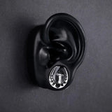 Stainless Steel Mushroom Saddle Ear Gauges Tunnels Expanders Plugs Earring Piercing Jewellery Double Flared 2PCS