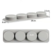 Flower Shaped Silicone Soap Mould DIY Handmade Cake Chocolate Candle Moulds