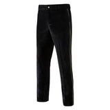 Plush Velvet Suit Two-piece Mens Party Suits Double Breasted Tuxedo Blazers & Pants