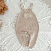 Baby and Toddler Knitted Romper Bear Bunny Ear Hooded Jumpsuits for Boys Girls