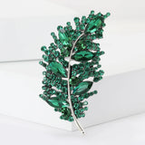 Feather Glass Brooches