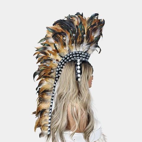 Handcrafted Feather Mohawk Headdresses Carnival Party Costumes