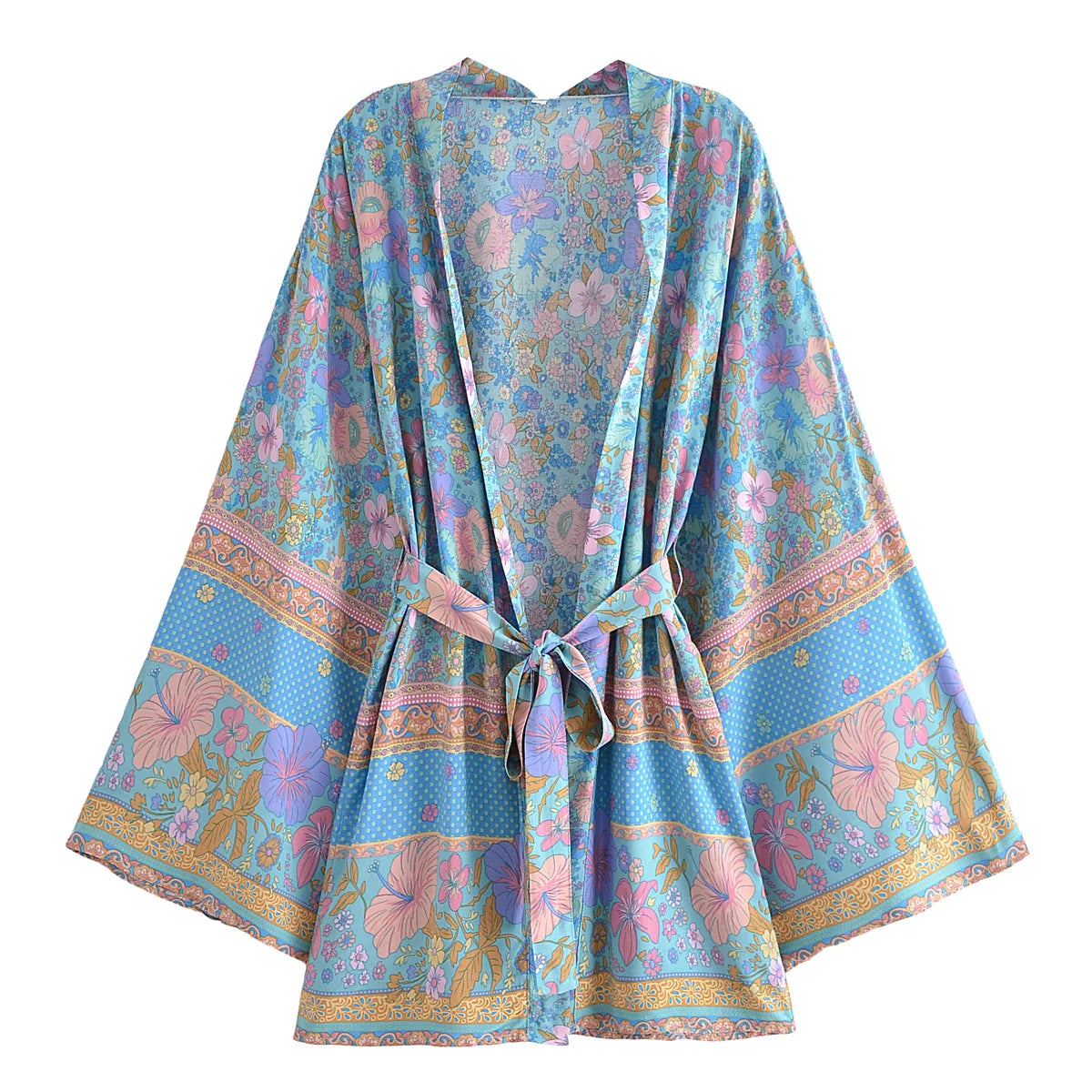 Boho Cover Ups Short Kimono