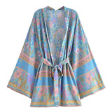 Boho Cover Ups Short Kimono